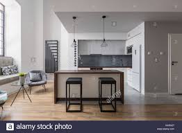 kitchen island, bar stools