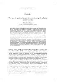 For example, consider a convenience store looking to improve its patronage. Pdf Discussion The Case For Qualitative Case Study Methodology In Aphasia An Introduction