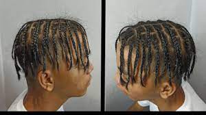 Usually, black hair is curly and naughty. Men S Box Braids Straight Hair Youtube