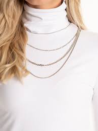 Anglacesmade bohemia rhinestone choker crystal necklace pearl choker wedding jewelry bridal necklace diamond pendant choker for women and girls (silver) 4.1 out of 5 stars. Basic Cotton Turtleneck T Shirt Gate