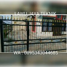 Pagar rumah minimalis yang lebih. Jual Pagar Minimalis Kombinasi Besi Hollow Ulir Tempa Di Lapak Lawu Jaya Teknik Bukalapak