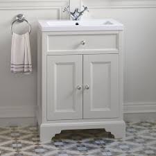 600mm loxley chalk vanity unit floor