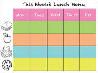 Diy Lunch Chart Sheknows