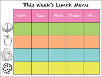 diy lunch chart sheknows