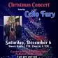 Christmas concert to benefit THON. event in Beaver, PA