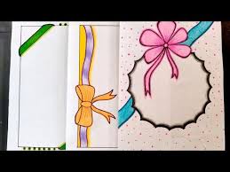 Ribbon Draw Easy Border Design On Paper Border Design For Project Front Page By Art Studio Yo Colorful Borders Design Outline Designs Borders For Paper Hi everyone , in this video we are showing you simple project file ideas for school. ribbon draw easy border design on