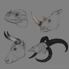 This easy craft is fun to make and a great activity to do with a child. Horns Study Monika Zagrobelna