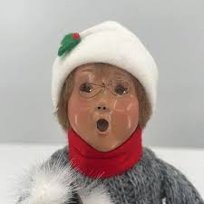 VTG Byers Choice Child With Nutcracker 9”