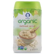 Gerber 1st Foods Organic Rice Single Grain Cereal Supported Sitter 8 Oz 227 G
