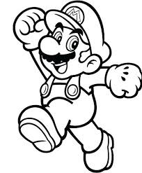 Mario with luigi in funny mood: Super Mario Coloring Pictures Cinebrique