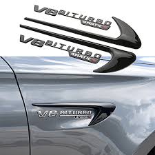 The first known working v8 engine was produced by the french company antoinette in 1904 for use in aircraft. 2 Stucke Fender Windfahne Air Abdeckung V8 Biturbo Logo Embelm Aufkleber Fur Mercedes Benz Amg Eine B C E S R G Klasse W220 W221 W222 W245 Sls Car Stickers Aliexpress