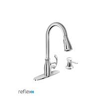 Casabella 8550081 hand pump sink sider duo with sponge and chrome plating for daily handwashing in the kitchen, bathroom, or laundry room, white. Moen 87910 Kipton Pullout Spray High Arc Kitchen Build Com