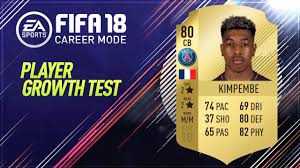 86 second most insane inform ever?! Fifa 18 Presnel Kimpembe Growth Test Youtube