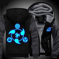 Anime Naruto Akatsuki Clothing Thicken Jacket Cosplay Sweater Hoodie Luminous Naruto Hoodie Anime Hoodie Naruto Merchandise
