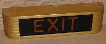 Promote your businesses, services, & events with staples® signs, banners, & posters. Antique Art Deco Theater Exit Sign Vintage Cinema Home Decor Industrial Vintage Cinema Vintage Signs Exit Sign