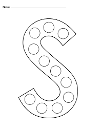Using dot markers is a fun way to build fine motor skills, too. Letter S Do A Dot Printables Uppercase Lowercase Supplyme