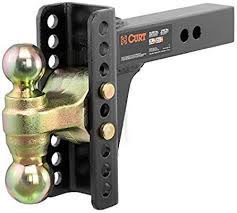 Amazon Com Curt 45900 Adjustable Trailer Hitch Ball Mount 2 Inch Receiver 6 Inch Drop 5 1 4 Inch Rise 2 Inch And 2 Trailer Hitch Best Trailers Hitch Balls