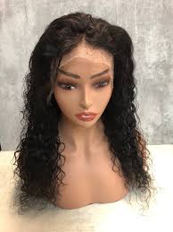 wig 13 x 4 deep wave lace frontal wig human hair