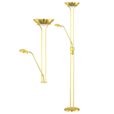 Deckenfluter nickel dimmbar mit leselampe. Rgb Led Decken Fluter Dimmbar Messing Steh Leuchte Eek A