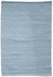 Solid Light Blue Flatweave Eco Cotton Rug Hook Loom
