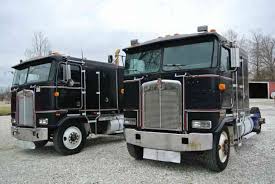 Separate layer with solids for the body color, windows, headlights, wheels etc. Kenworth K100 Cabover Truck Shefalitayal