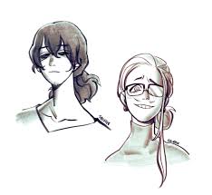 Sylvrn Long Haired Bois Drawings Of Friends Art Reference Poses Ponytail Drawing