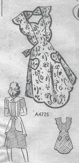 1940s Vintage Sewing Pattern Apron B3234 Small Etsy Sewing Patterns Vintage Sewing Patterns Aprons Patterns