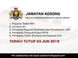 22, jalan ab, kolam air, 80200 johor bahru, johor darul takzim. Jawatan Kosong Batu Pahat 2019 Jawatan Kosong Di Majlis Perbandaran Batu Pahat Terkini Jawatan Kosong Universiti Malaya Um Berminat Mohon Online Sekarang April 5 2021 Ndankyhehh