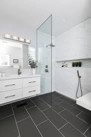 Modern Master Ensuite In 2020 Black Tile Bathrooms Black Bathroom Floor Bathroom Interior Design