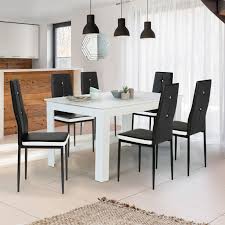 Maybe you would like to learn more about one of these? Chaises Noires Et Blanches Pour Salle A Manger Lot De 6 Romane Id Market