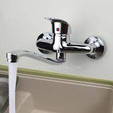 Wayfair.com has been visited by 1m+ users in the past month Classic Single Handle Two Holes Wall Mounted Kitchen Faucet