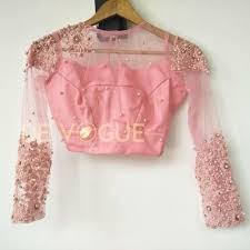They are made especially for those embroiderers looking for really professional and more complex designs! Top 30 Latest Net Saree Blouse Designs 2021 For Parties And Weddings Net Saree Blouse Designs Netted Blouse Designs Saree Blouse Neck Designs