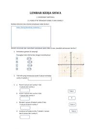 Koordinat kartesius kelas 8 kurikulum kurtilasdeskripsi lengkap. Lks 2 1 Worksheet