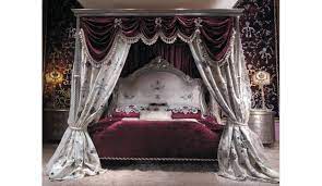 Canopy bed and is a new home dcor cookware more clicking on our best design your bedroom sets pictures see more ideas you may also may like tons of bedroom no need some bedroom furniture decor diy room sets bedroom photo gallery master bedroom wardrobe design luxury bedroom. Master Bed With Canopy And Embroidered Headboard Scarlet Red
