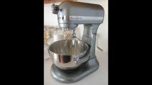Kitchenaid professional series 6 quart bowl lift stand mixer with flex edge stainless steel bowl with comfort grip handle 590 watt 10 speed motor coated flex edge beater stainless steel wire whip coated dough hook. Unboxing Kitchenaid Pro 550 Hd Stand Mixer In Contour Silver Youtube