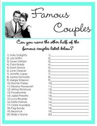 Wedding Shower Games Couple Wedding Shower Bridal Shower Games Wedding Shower