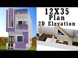 500 square foot house home design ideas. 12x35 House Plan With Elevation By Nikshail Youtube Narrow House Plans Small House Elevation Design Small Modern House Plans