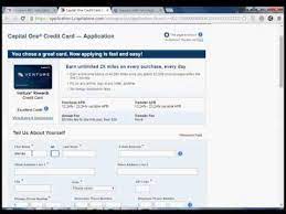 How to apply for capital one credit card. How To Apply Capital One Credit Card Venture Rewards Youtube