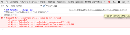 Ruby On Rails - How To Detect And Display Javascript Error From Ajax Call  In Chrome Devtools - Stack Overflow