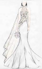 Lace Wedding Dress Sketch Wedding Dress Sketches Wedding Dresses Dress Sketches