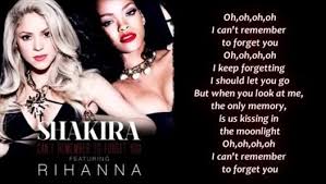 Rihanna Shakira Can T Remember To Forget You Lyrics Shakira Ft Rihanna Can T Remember To Forget You Official Lyric Video New 24 01 2014 Shakira Rihanna Forget You Lyrics