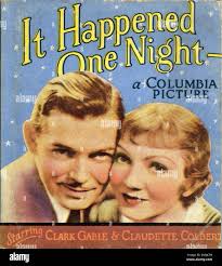 Cover of US Film Edition published in 1935 by The Saalfield Publishing  Company for CLARK GABLE and CLAUDETTE COLBERT in IT HAPPENED ONE NIGHT 1934  director FRANK CAPRA screenplay Robert Riskin short