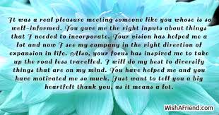Check spelling or type a new query. It Was A Real Pleasure Meeting Business Thank You Notes