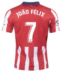 Manufactured by nike, the new shirt has five white and five red stripes on the front. Nike Joao Felix Atletico De Madrid 2020 21 Home Jersey Mens Soccer Zone Usa