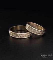 Braided Wedding Rings Set Filigree Wedding Bands Unique Etsy In 2020 Braided Wedding Ring Set Silver Wedding Bands Matching Wedding Rings