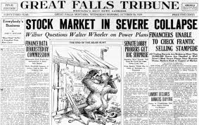 The stock market crash accelerators and signals. The Great Depression Newspaper Headlines From The 1929 Stock Market Crash Click Americana