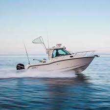 Maybe you would like to learn more about one of these? Outboard Cabin Cruiser 285 Conquest Pilothouse Boston Whaler Twin Engine With Enclosed Cockpit Sport Fishing