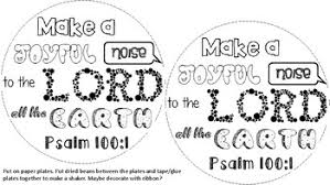 Come before his presence with singing. Psalm 100 1 Make A Joyful Noise To The Lord Paper Plate Shakers Tpt