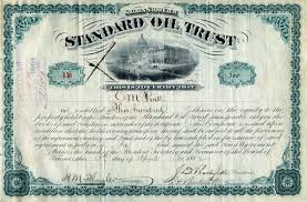 Standard Oil Trust History And Stock Certificates Signed