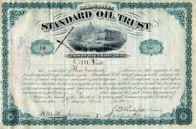 standard oil trust history and stock certificates signed